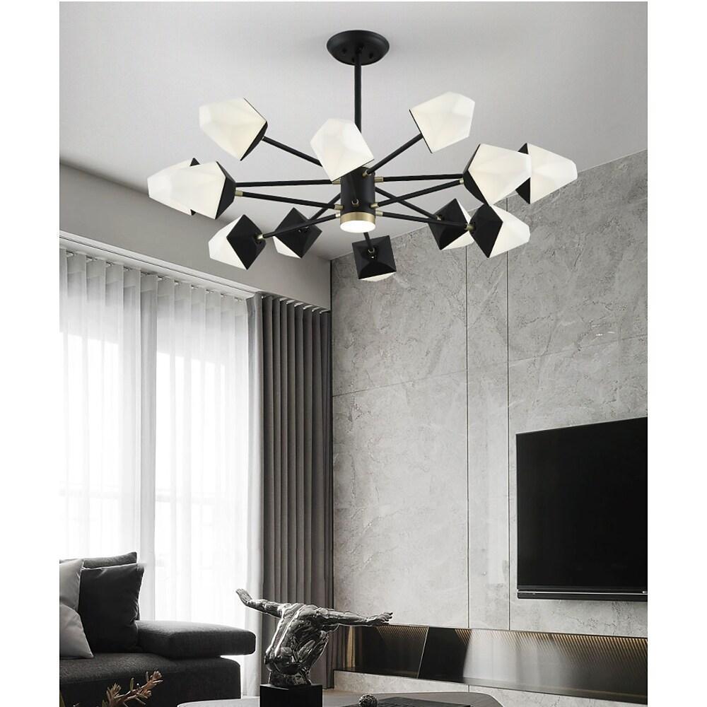 Geometric Pendant Light Nordic Metal Acrylic LED Ceiling Fixture