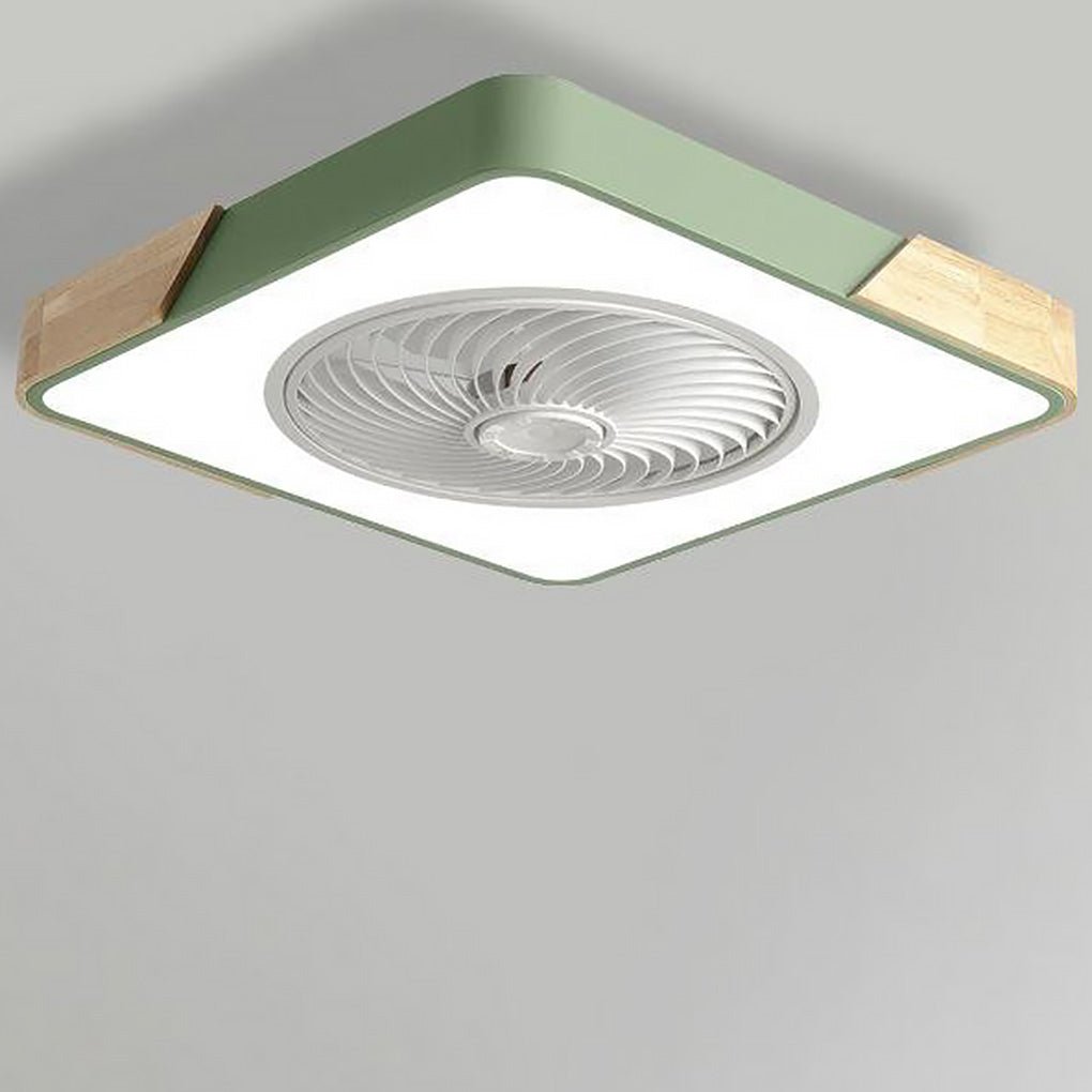 Modern Bladeless LED Ceiling Fan Light with Remote Control