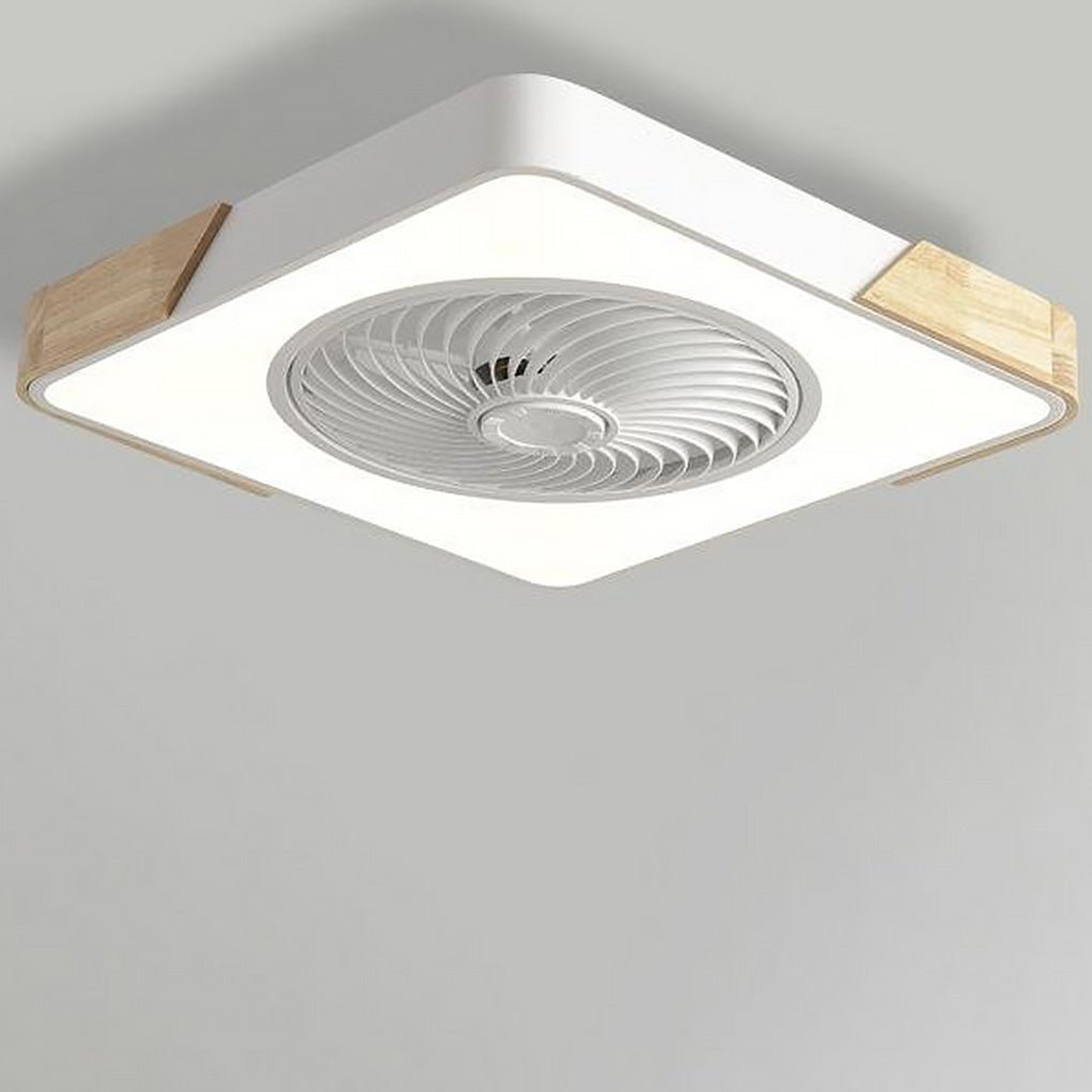 Modern Bladeless LED Ceiling Fan Light with Remote Control