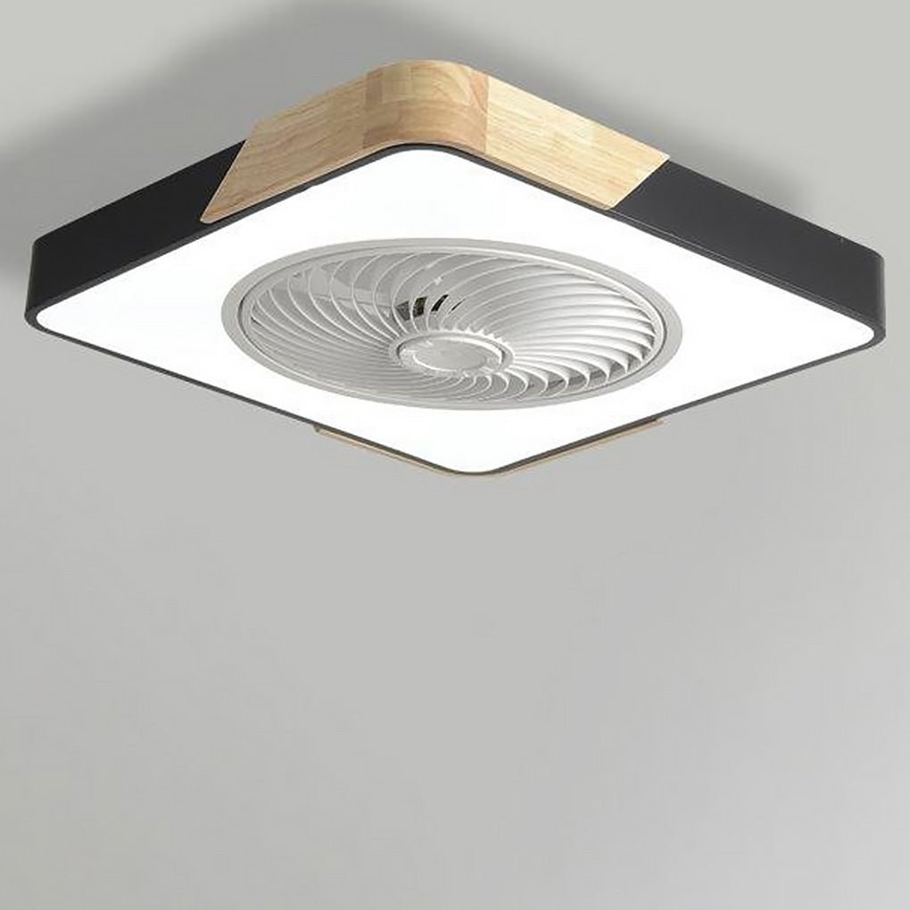Modern Bladeless LED Ceiling Fan Light with Remote Control