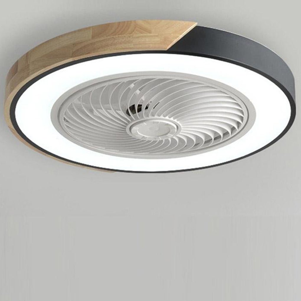 Modern Bladeless LED Ceiling Fan Light with Remote Control