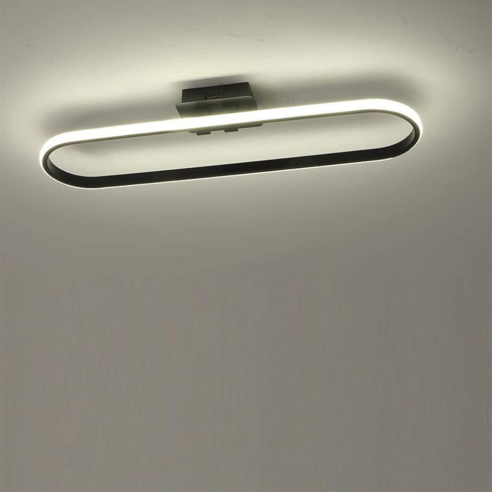Rounded Rectangle Dimmable LED Flush Mount Ceiling Light