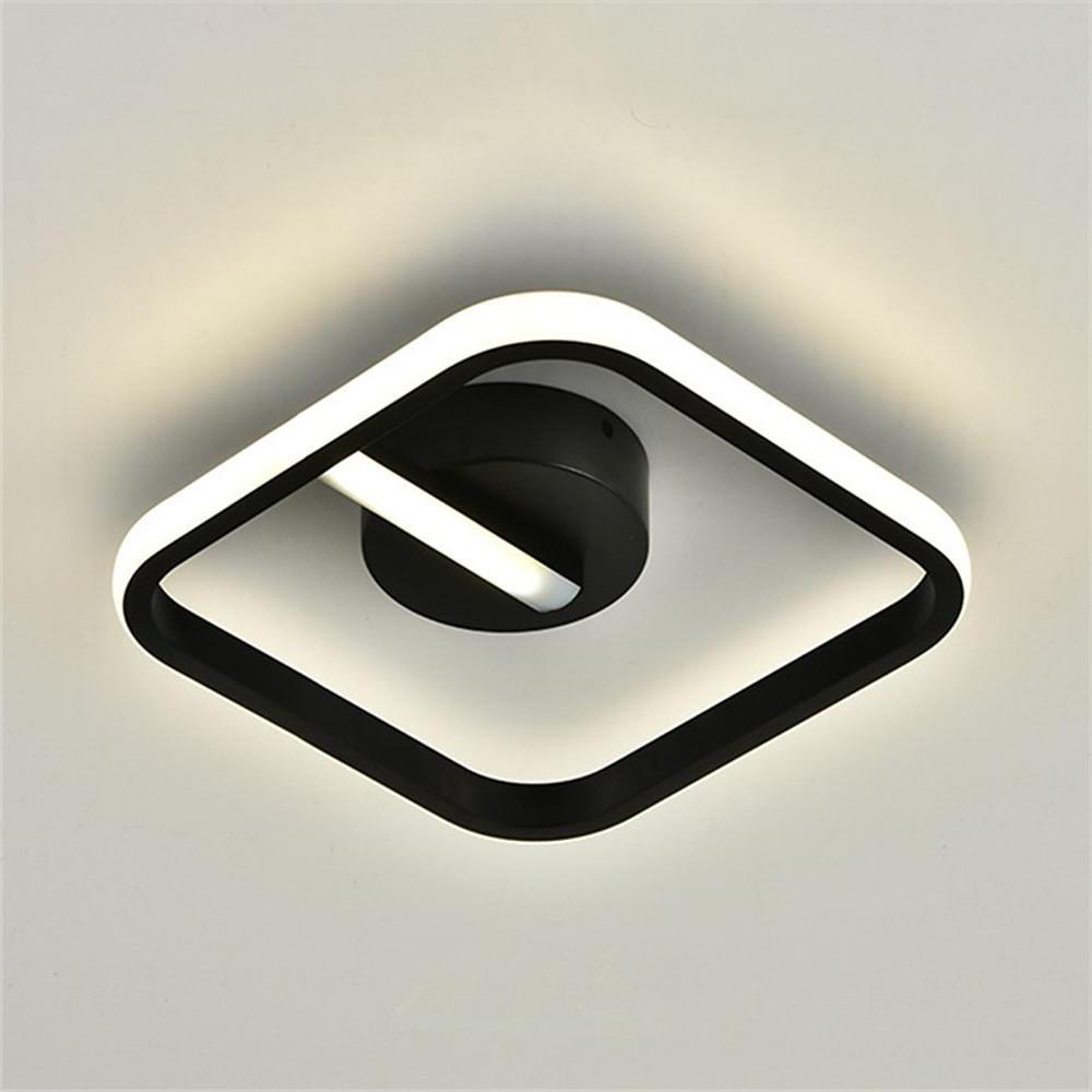 Modern Triangle LED Flush Mount Ceiling Light with Rounded Corners