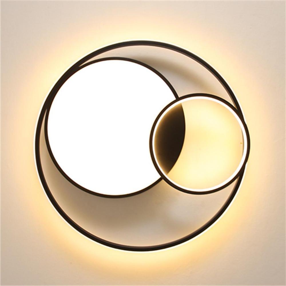 Modern Three-Circle LED Flush Mount Ceiling Light