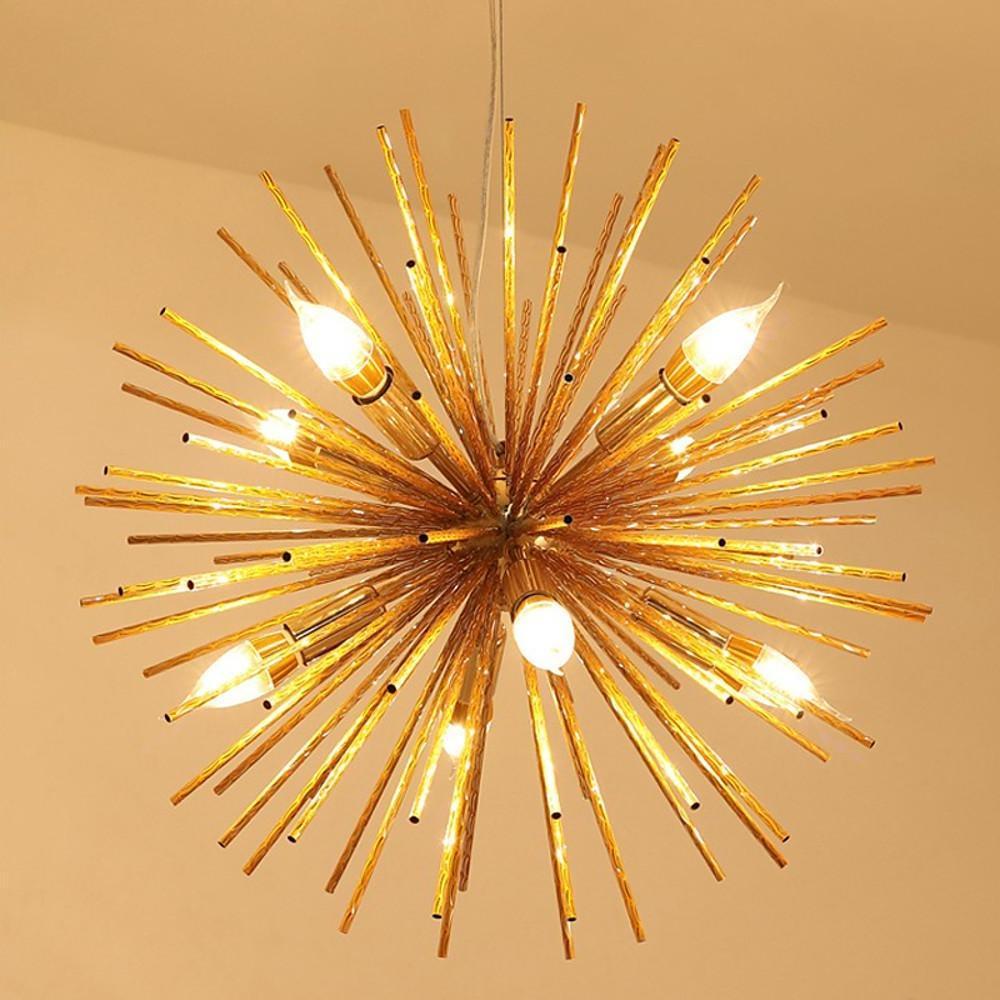 Starburst Sputnik Chandelier – Modern Geometric Metal Design