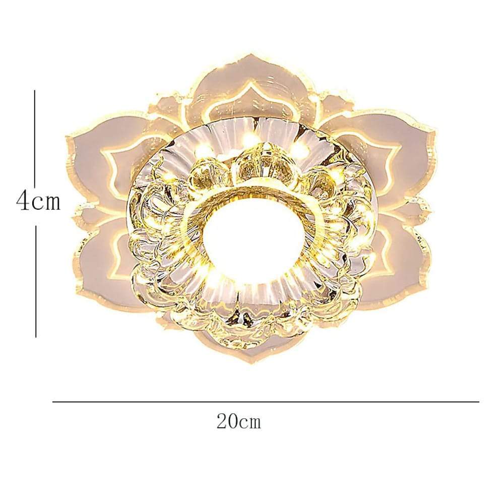 Floral LED Flush Mount Ceiling Light - Modern Acrylic Kids Bedroom