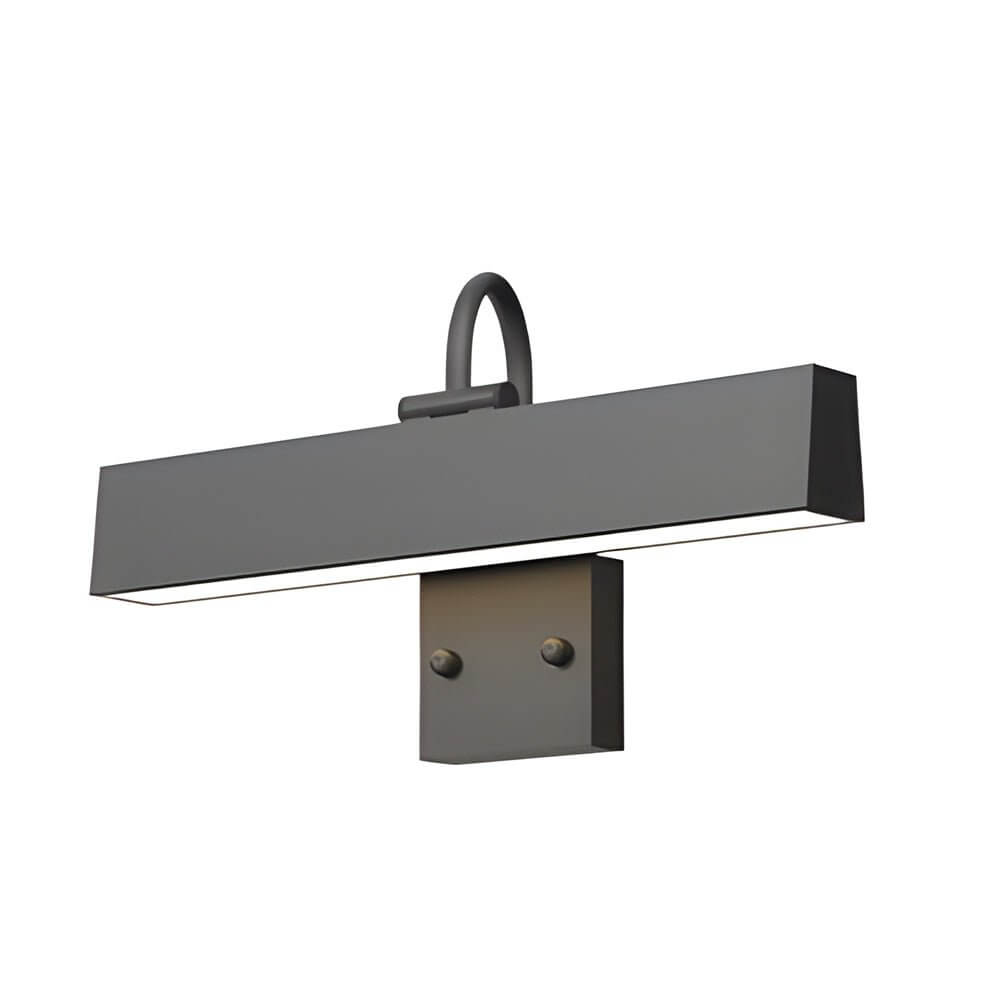 Modern Black House Number Wall Light with Integrated LED