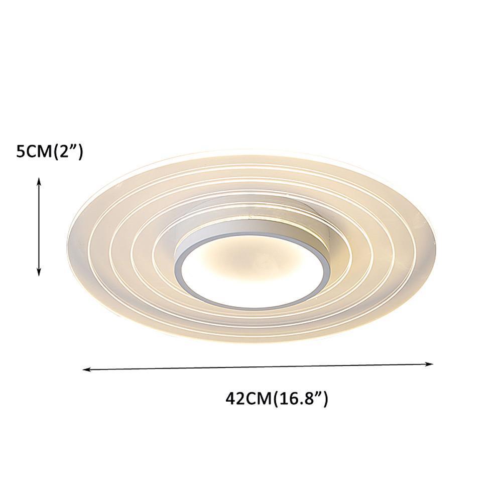 Modern Multi-Circle Dimmable LED Flush Mount Ceiling Light