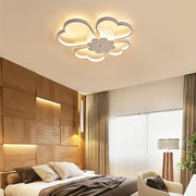 Modern Floral LED Flush Mount Ceiling Light - Metal & Aluminum