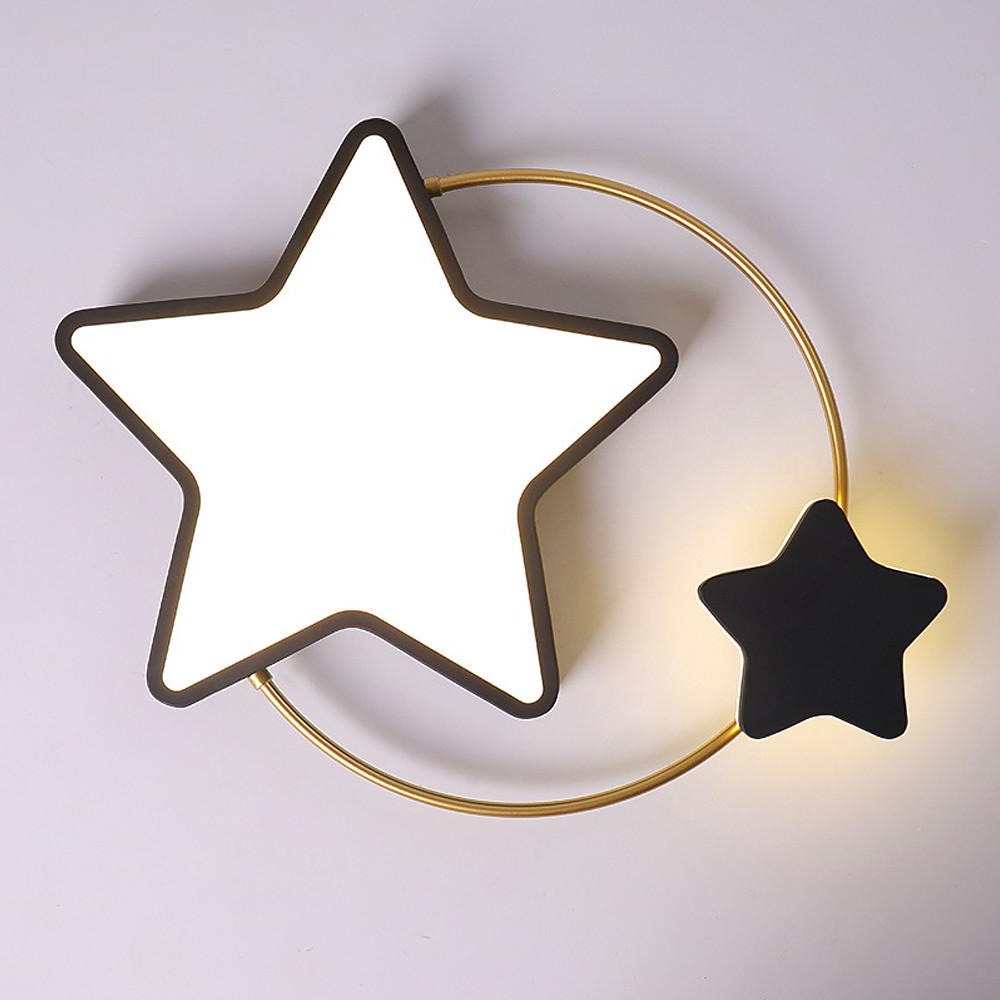 Nordic Star Flush Mount LED Ceiling Light Dimmable Kids Bedroom