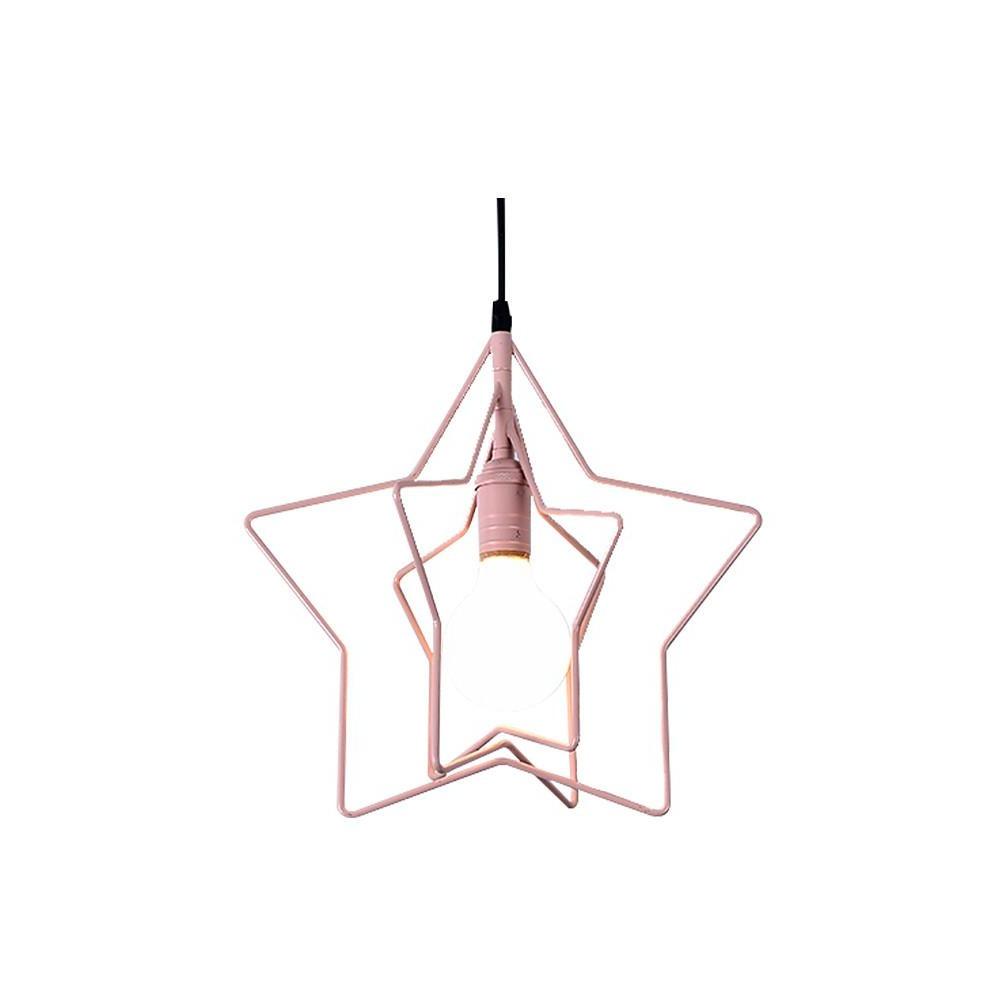 Modern Star Shaped Metal Pendant Light with Adjustable Cord