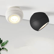 Minimalist Globe LED Flush Mount Ceiling Light | Aluminum Spotlight