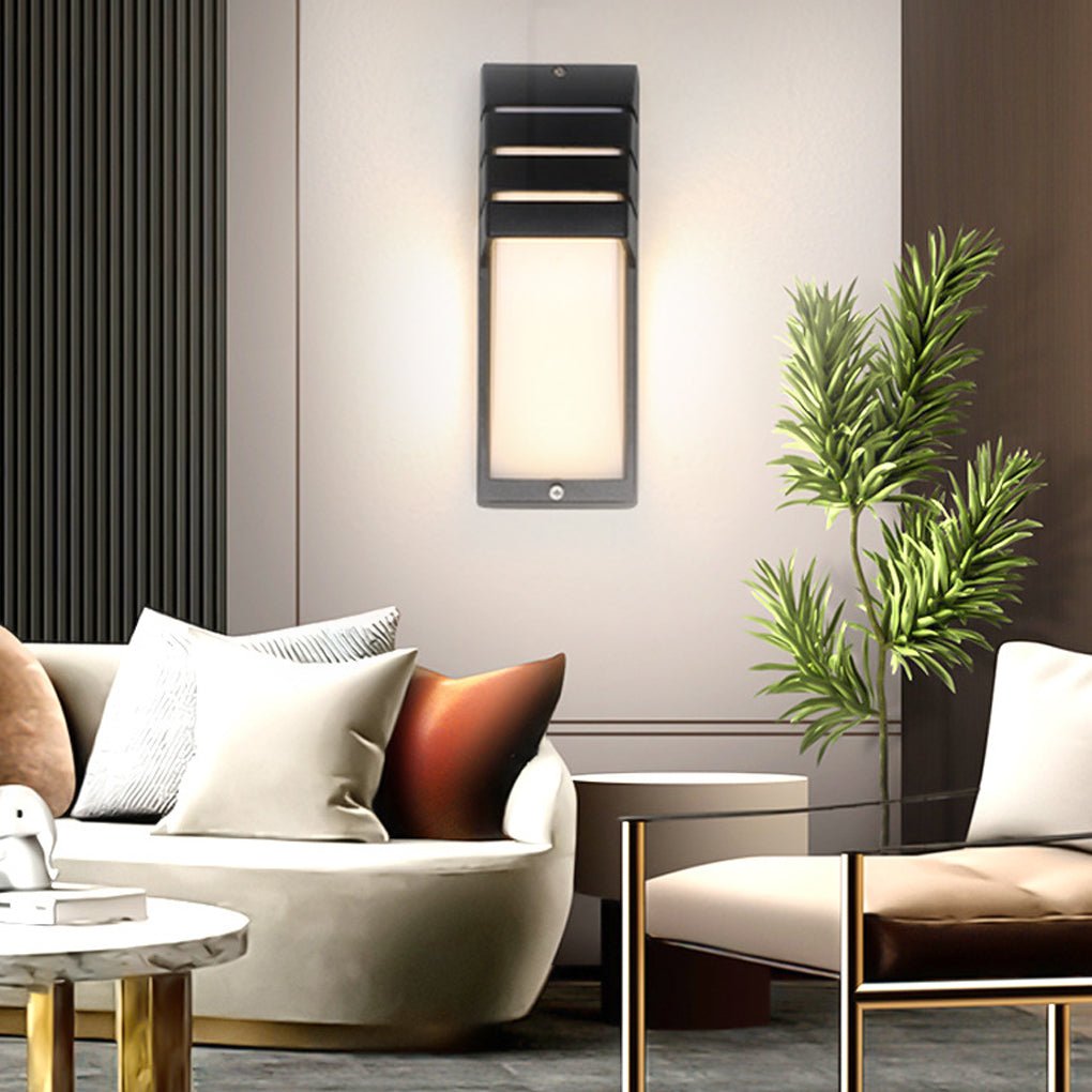 Industrial Outdoor LED Wall Light - Aluminum & Acrylic IP65