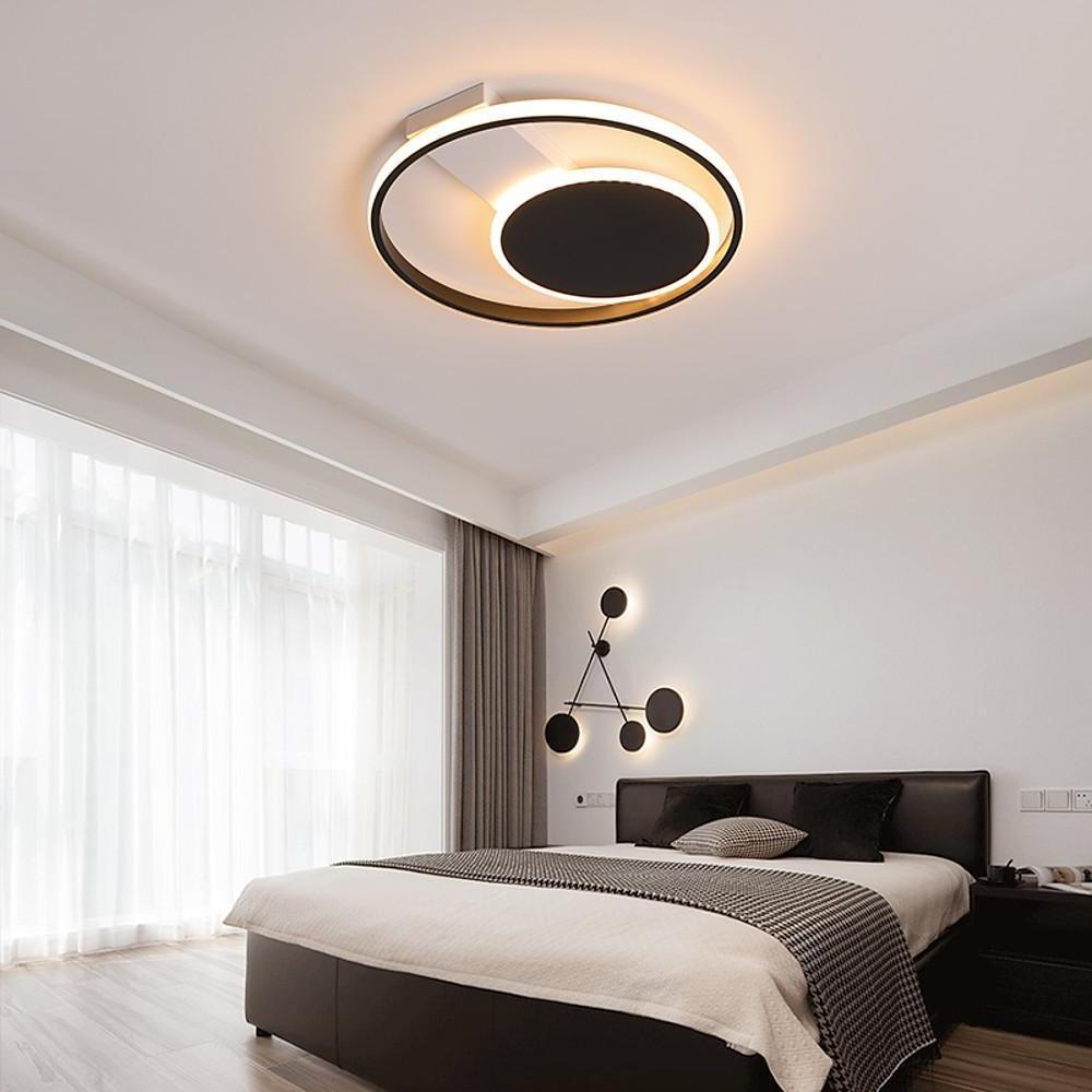 Dual Circle LED Flush Mount Ceiling Light – Modern Ambient Lighting