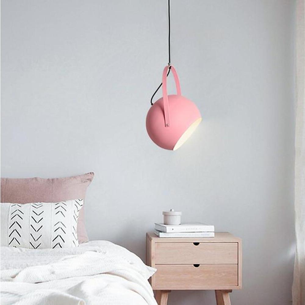 Modern Bowl Pendant Light Metal Hanging Lamp with Adjustable Cord