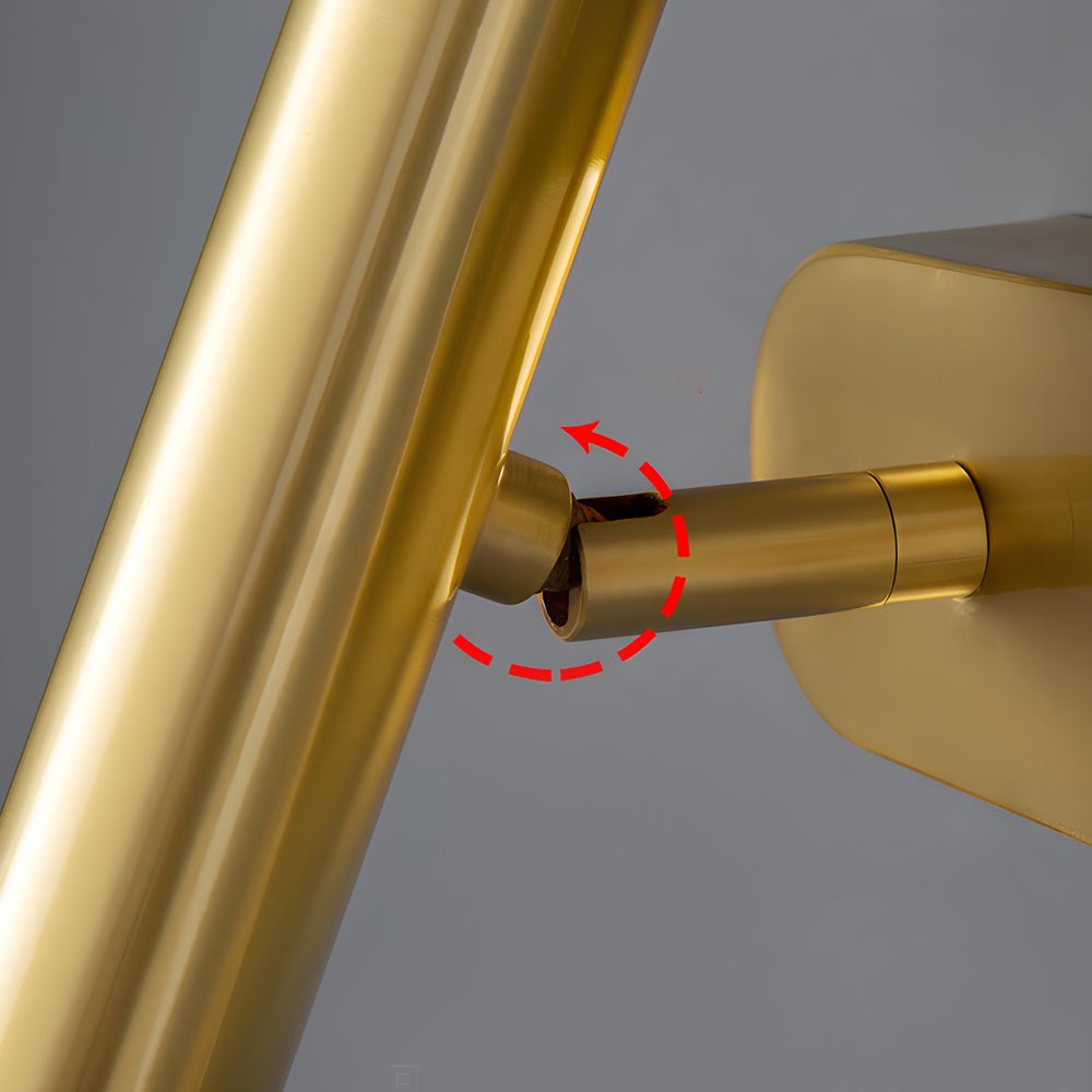 Adjustable Copper Wall Spotlight - 1-Light Slender LED Sconce