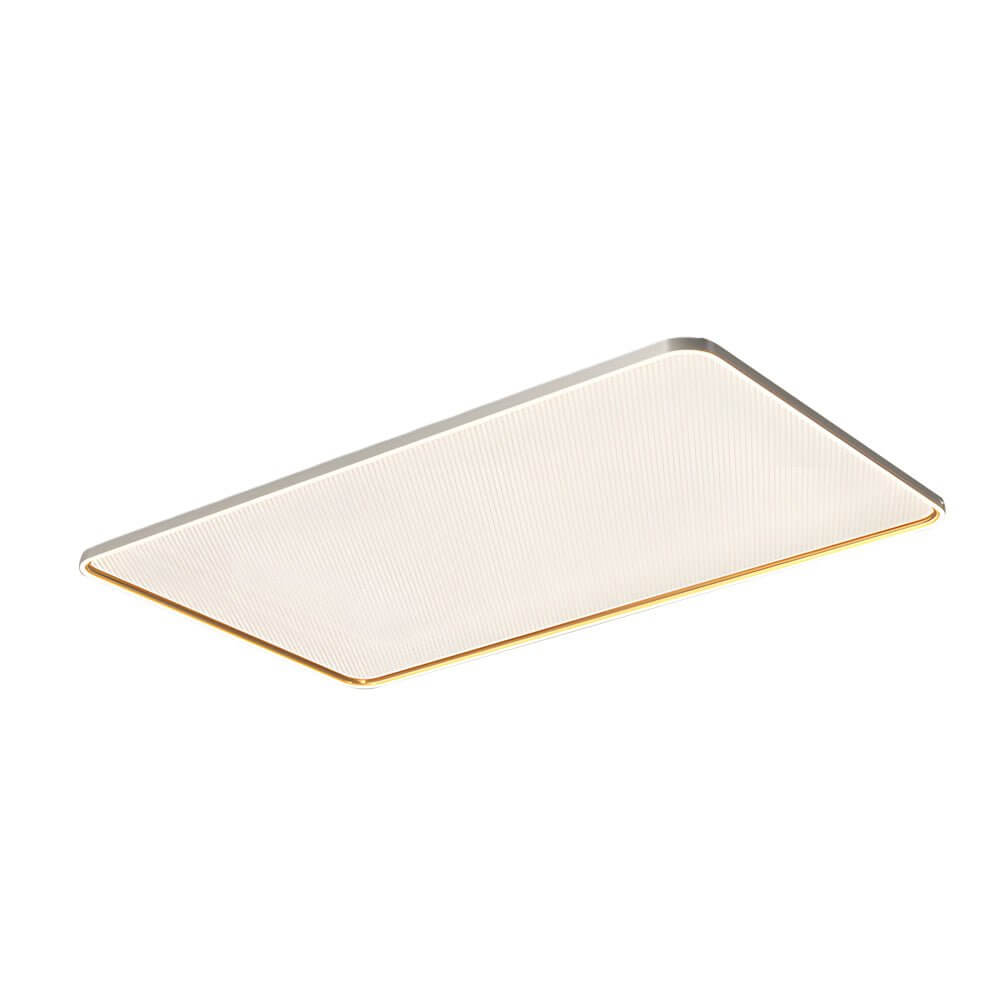 Modern Geometric LED Flush Mount Ceiling Light - Brushed Gray
