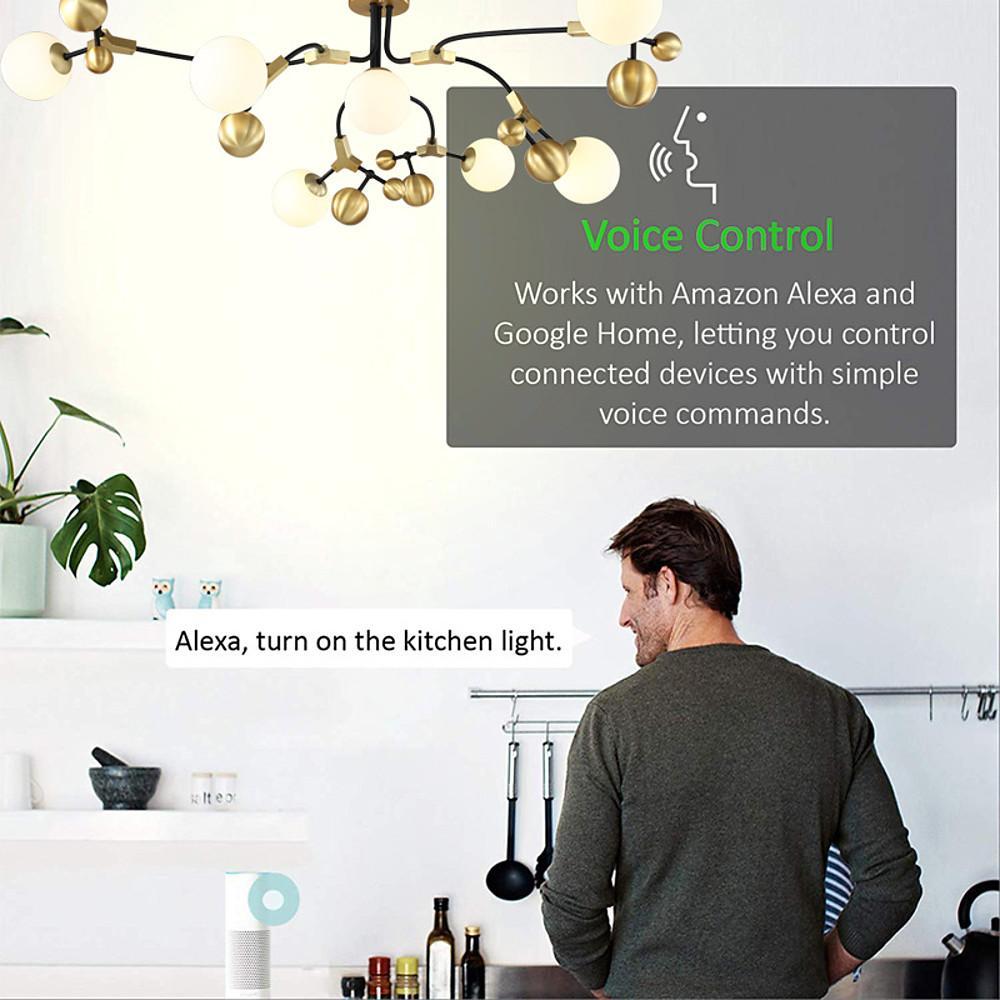Modern Sputnik Chandelier with 7 LED Lights in Gold Finish