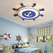 Anchor Insignia Flush Mount LED Ceiling Light – Contemporary Kids Room