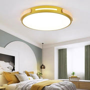 Modern Round LED Flush Mount Ceiling Light with Acrylic Shade