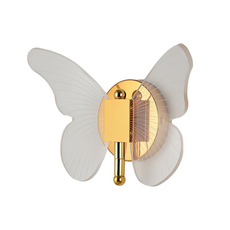 Butterfly Modern LED Wall Light with 3-Step Dimming - Gold Finish