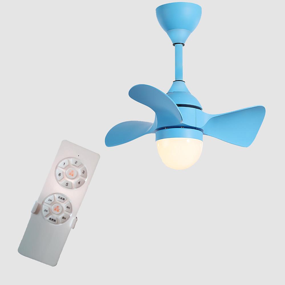 Dimmable Nordic LED Ceiling Fan Light with Remote Control