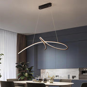 Abstract Wave Aluminum Pendant Light | Modern Artistic Ceiling Fixture