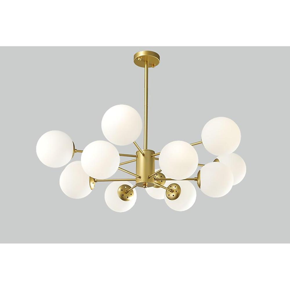 Globe Cluster Pendant Light | Metal & Glass LED Ceiling Fixture