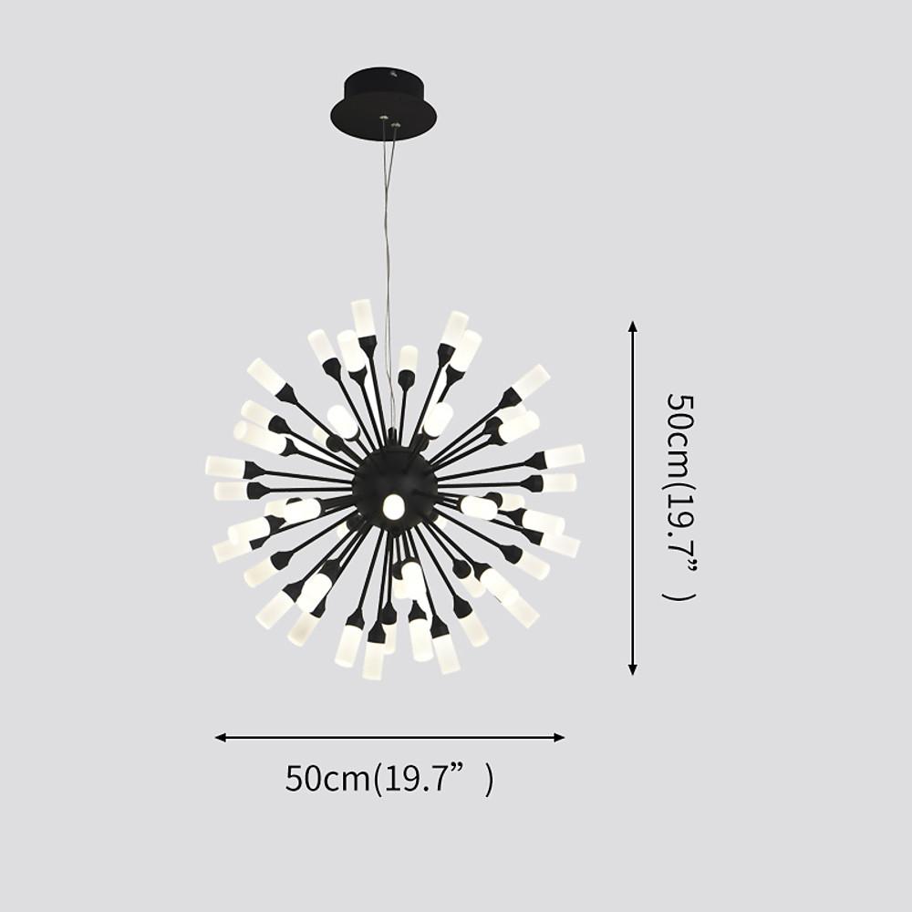 Modern Starburst Globe Chandelier Metal Acrylic Ceiling Light