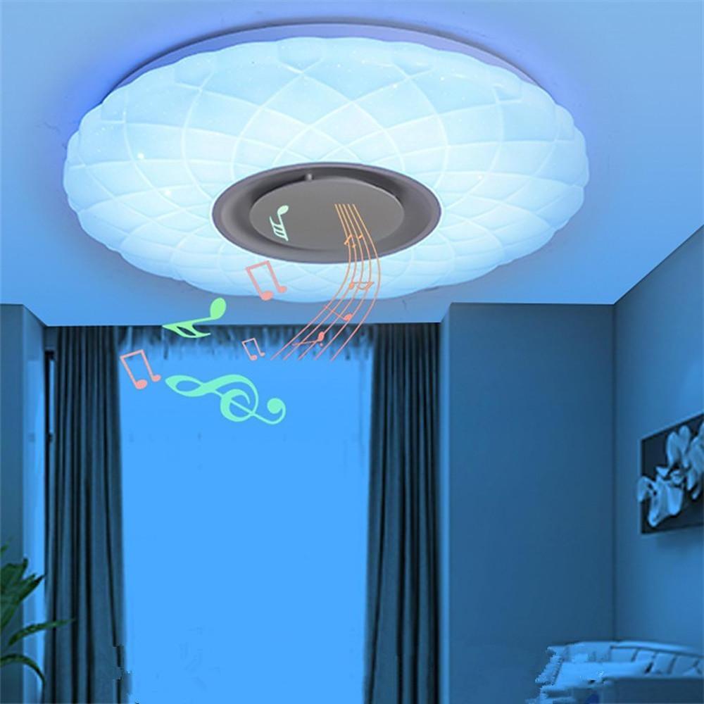 Modern Circle LED Flush Mount Ceiling Light – Dimmable Metal & Acrylic