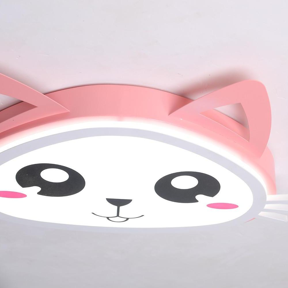 Kitten Flush Mount LED Ceiling Light for Kids & Baby Rooms