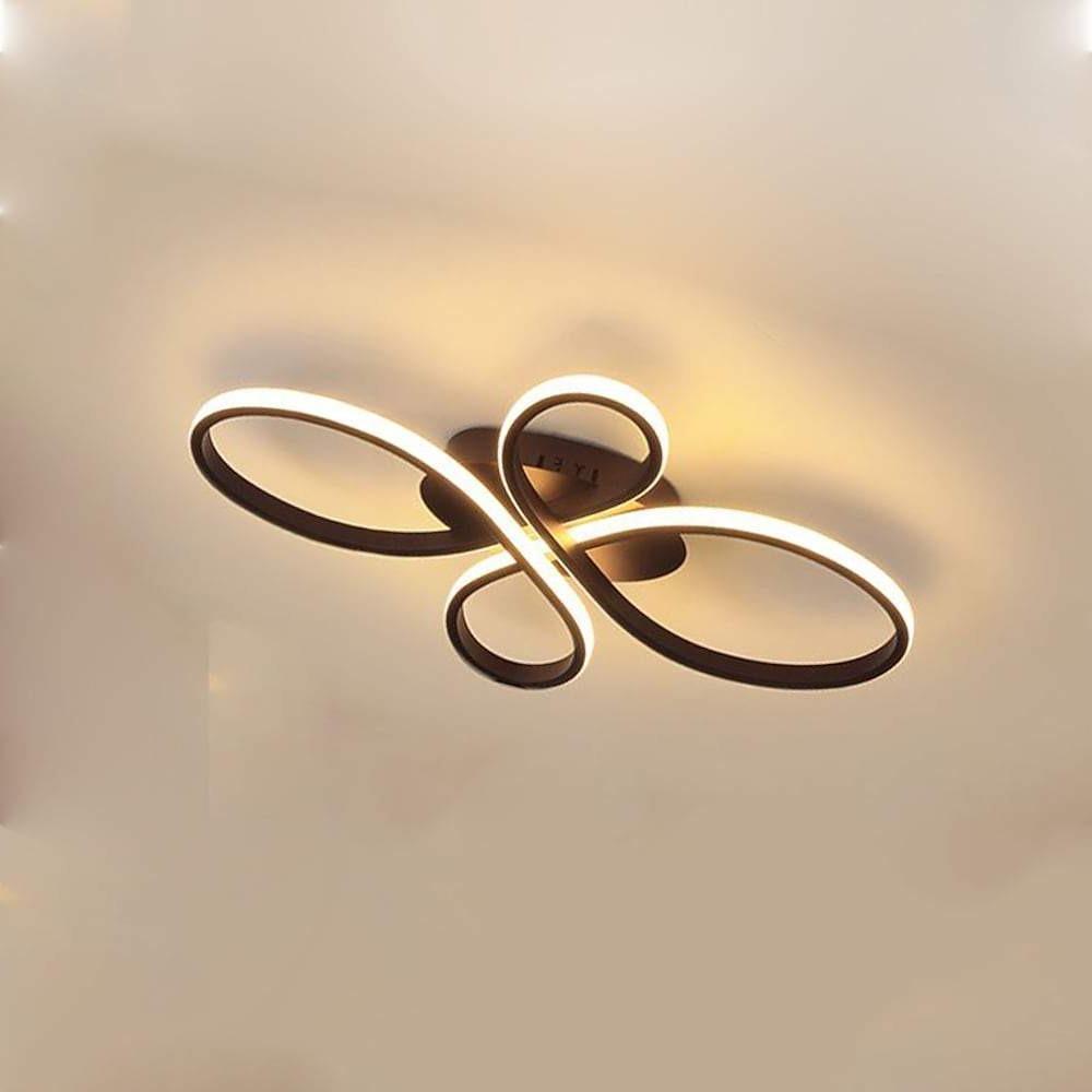 Intertwined Flower LED Flush Mount Ceiling Light - Modern Aluminum