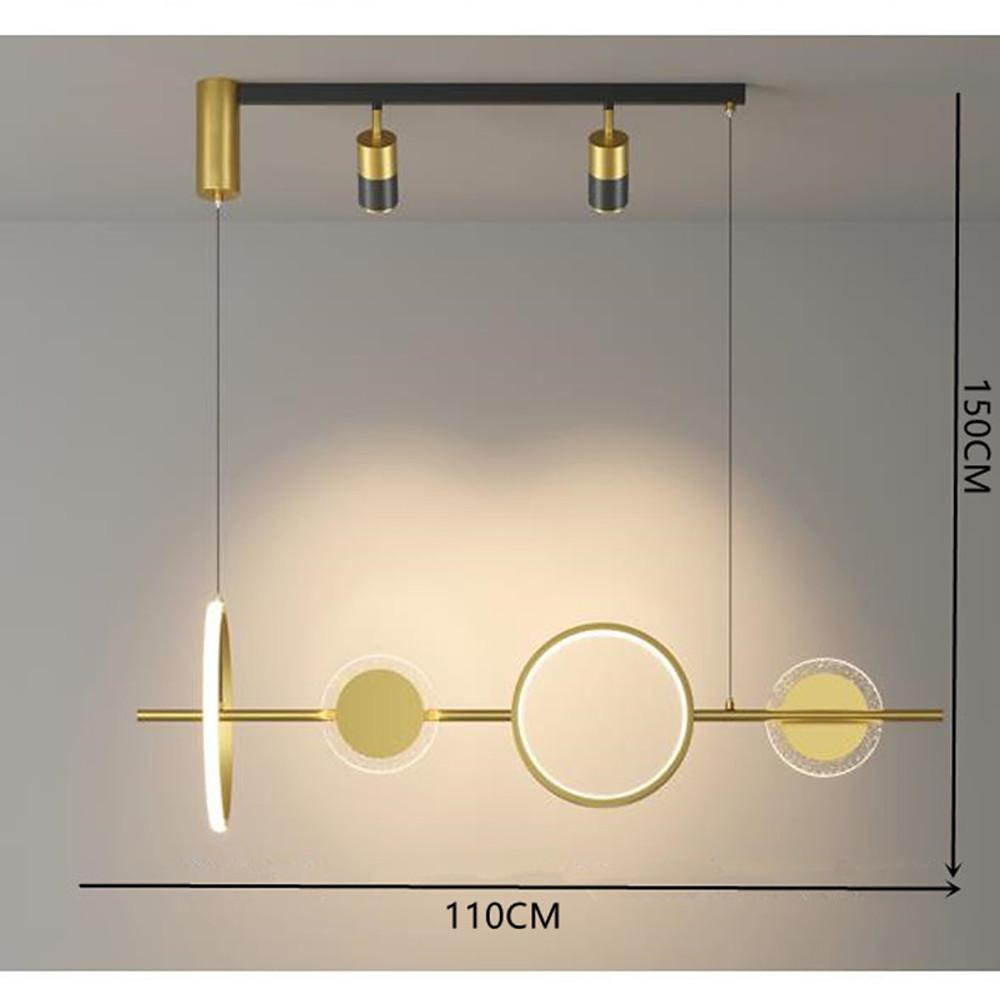 Artistic Circles Linear LED Modern Chandelier Kitchen Pendant