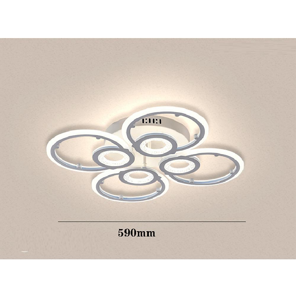 Nordic Geometric Metal Ring Flush Mount LED Ceiling Light