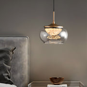 Glass Acrylic Pendant Light with 3-Step Dimming Nordic Design