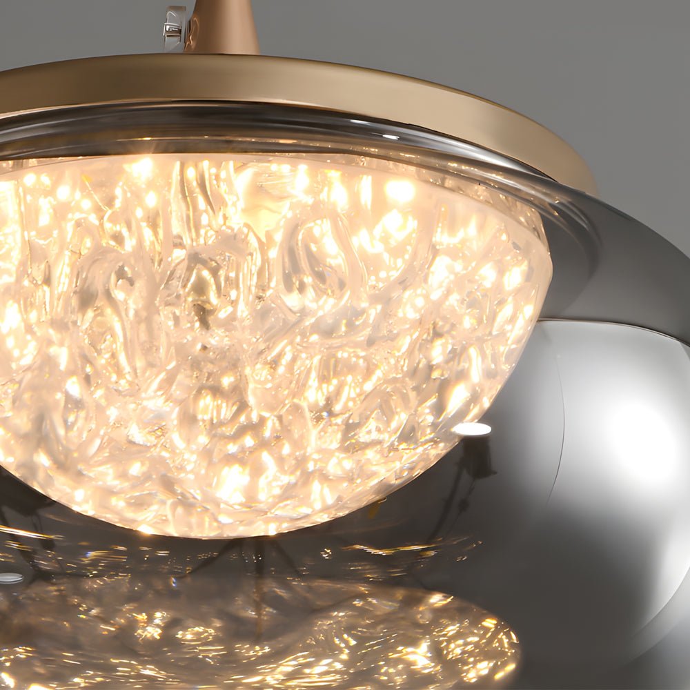 Glass Acrylic Pendant Light with 3-Step Dimming Nordic Design