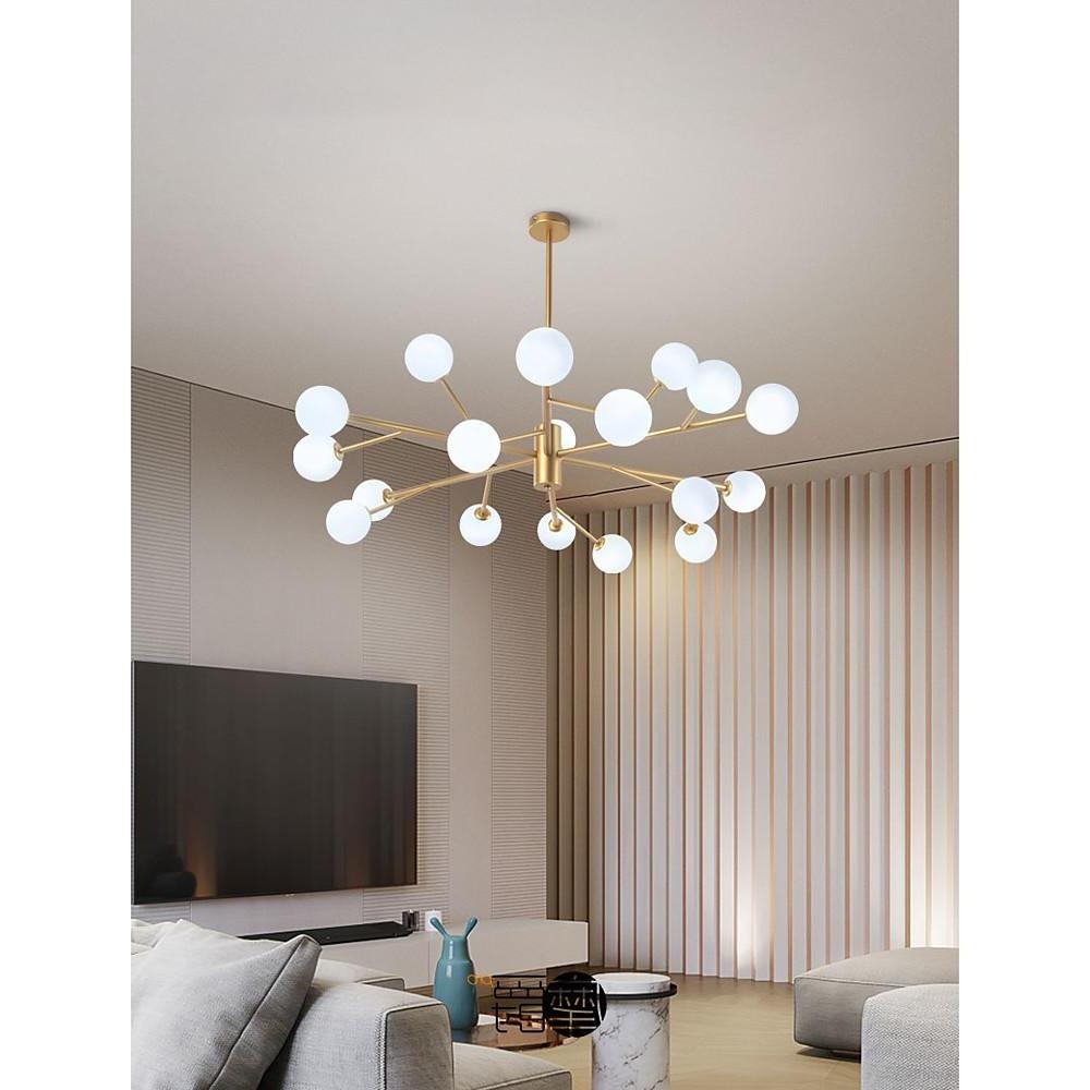 Sputnik Glass Bubble LED Ceiling Light – Modern Nordic Chandelier