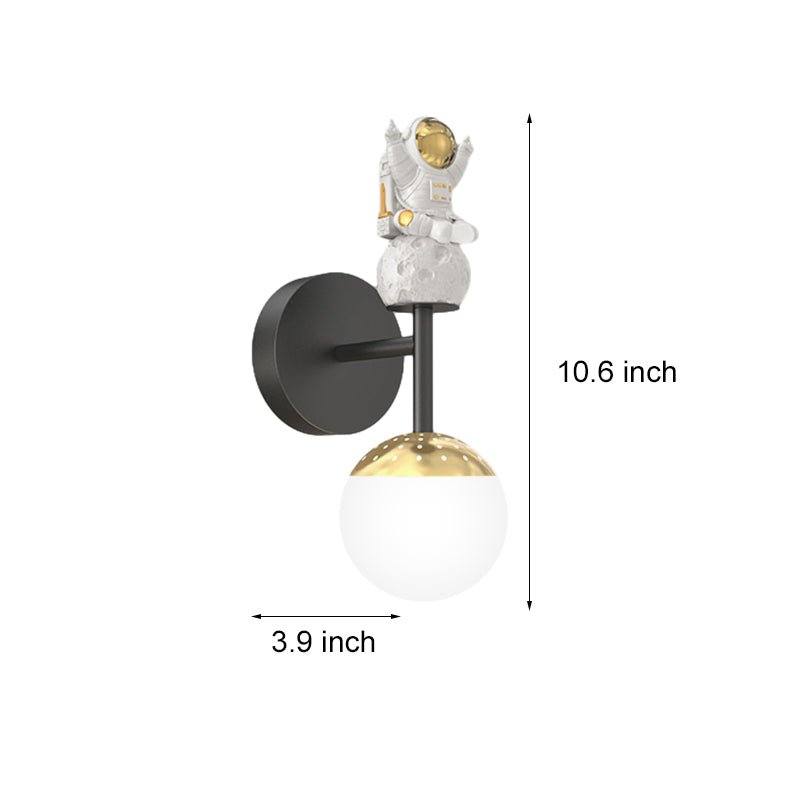 Astronaut Modern Wall Sconce with 3-Step Dimming LED