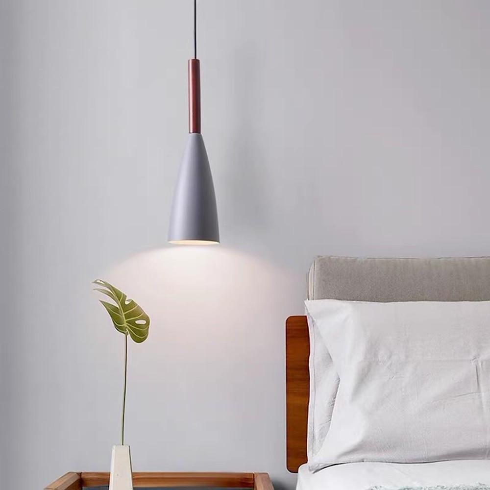 Modern Cone Pendant Light Metal LED Minimalist Island Lamp