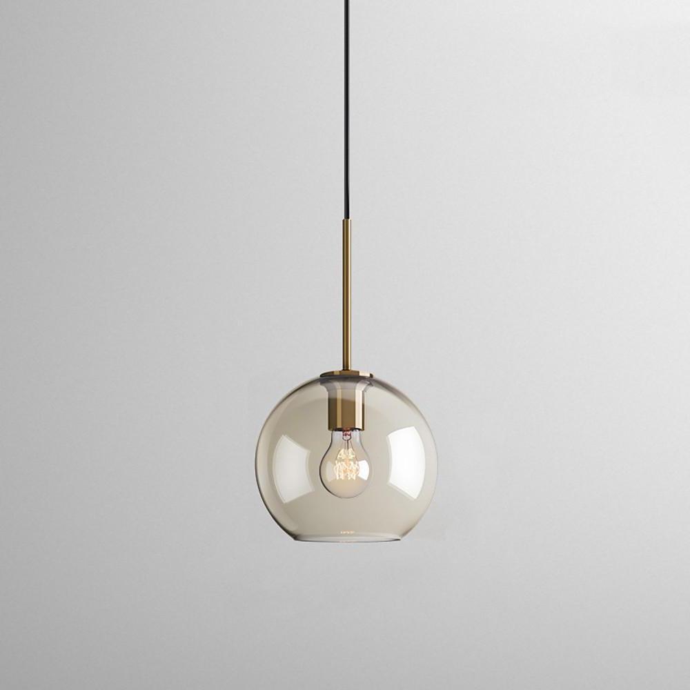 Vintage Electroplated Glass Pendant Light - Nordic Industrial Design