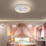Hand & Foot Print LED Flush Mount Ceiling Light for Kids Room