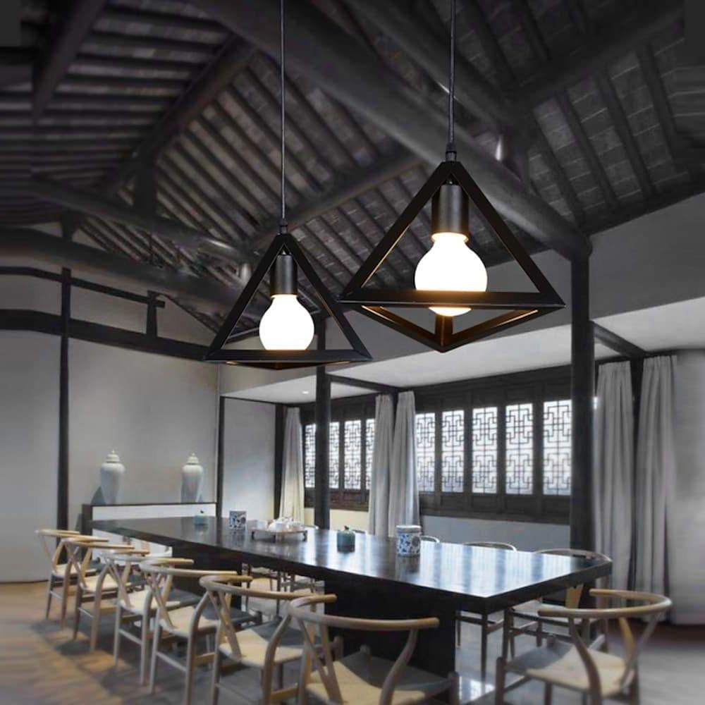 Geometric Metal Pendant Light Modern Industrial Kitchen Island