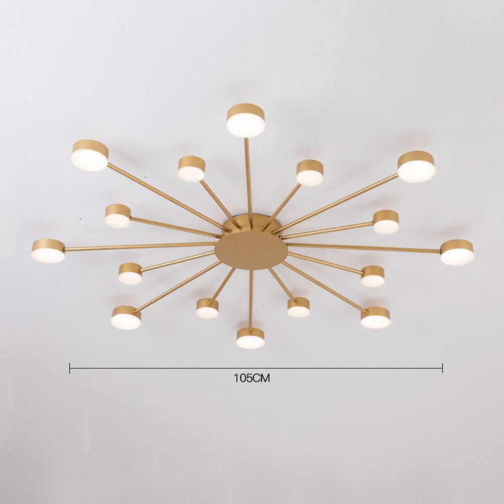 Modern Cluster Flush Mount Ceiling Light – 16-LED Acrylic & Metal