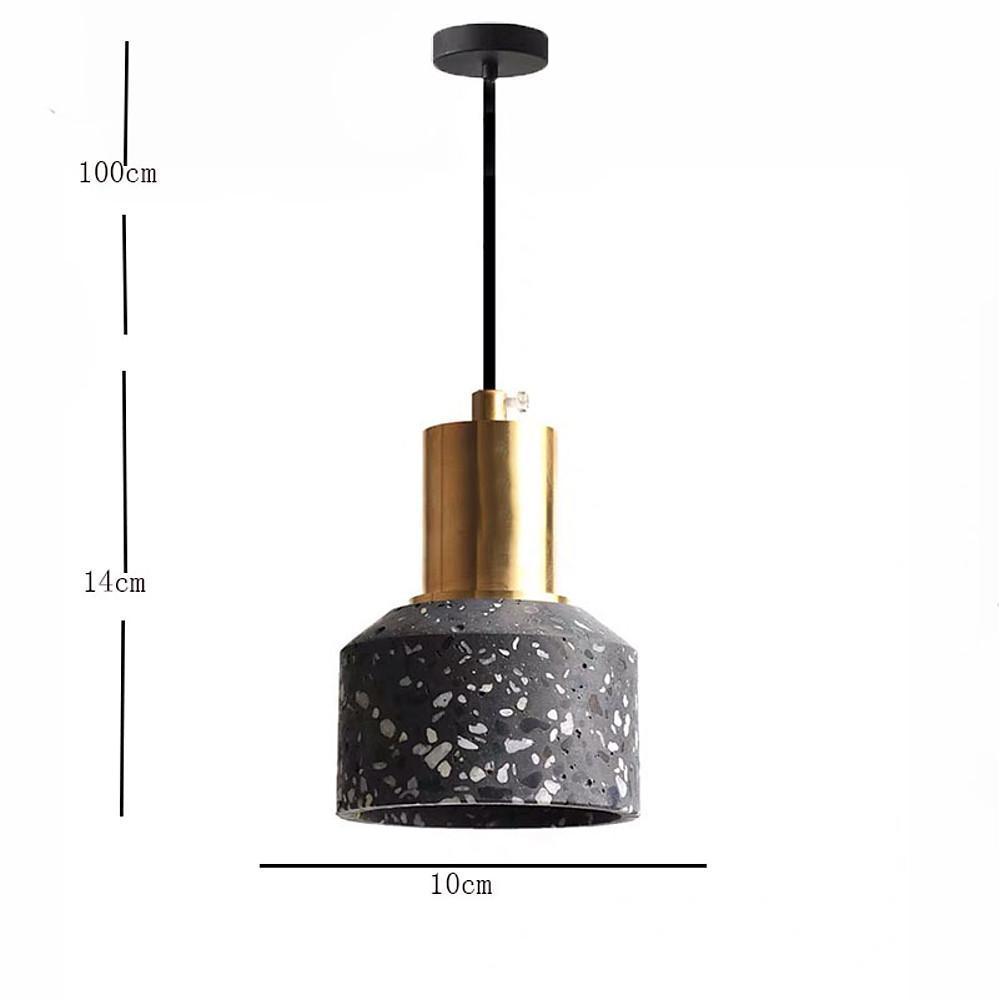 Modern Industrial Metal Pendant Light - Round Shade Design