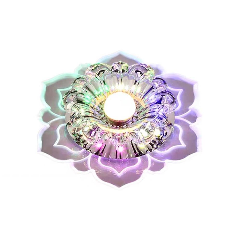 Floral LED Flush Mount Ceiling Light - Modern Acrylic Kids Bedroom