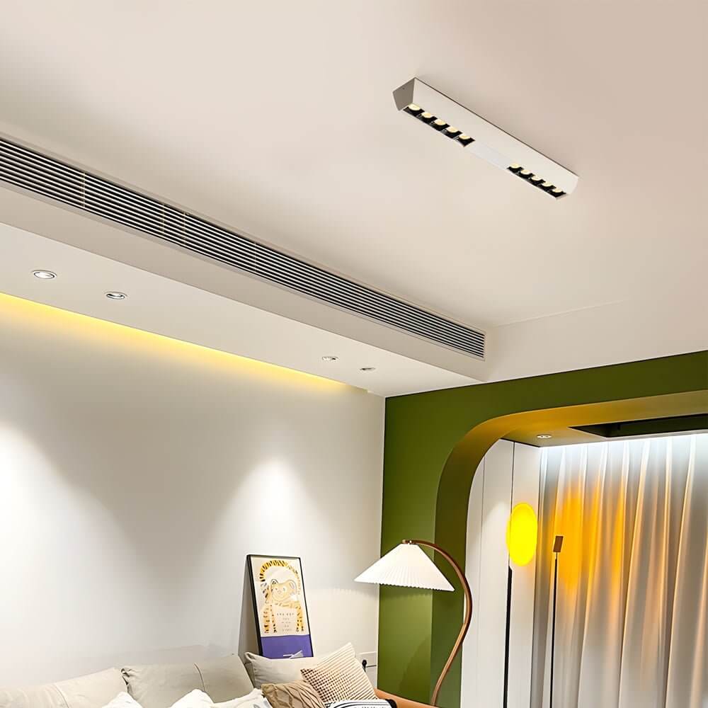 Linear LED Flush Mount Spotlight - Modern Aluminum Ceiling Light