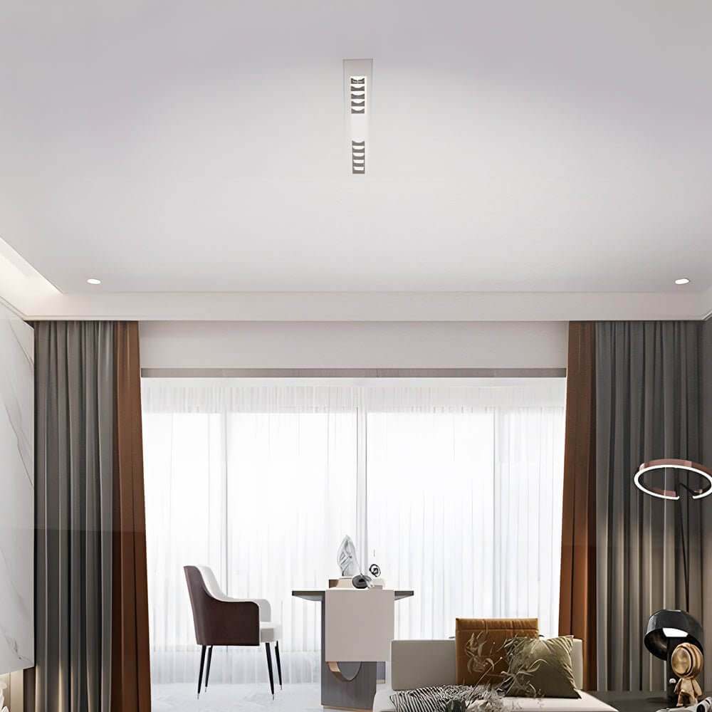 Linear LED Flush Mount Spotlight - Modern Aluminum Ceiling Light