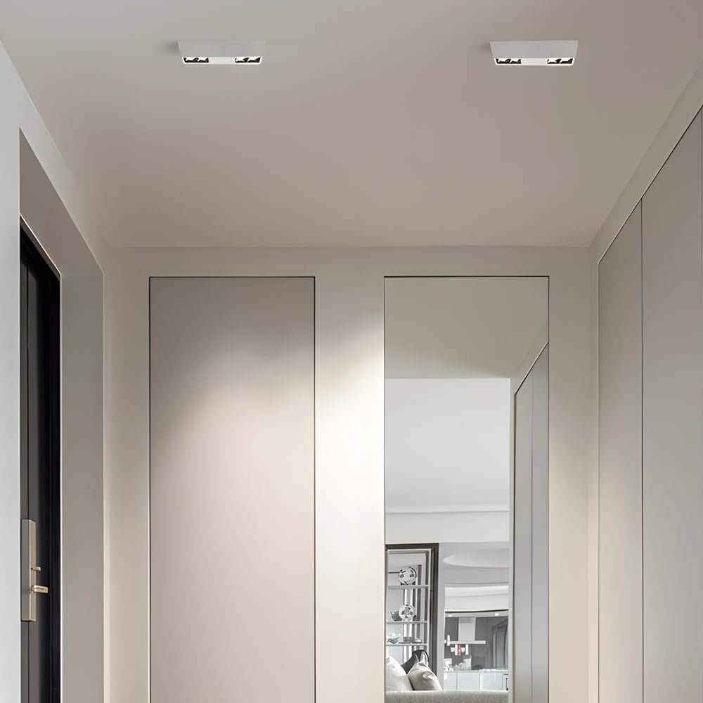 Linear LED Flush Mount Spotlight - Modern Aluminum Ceiling Light