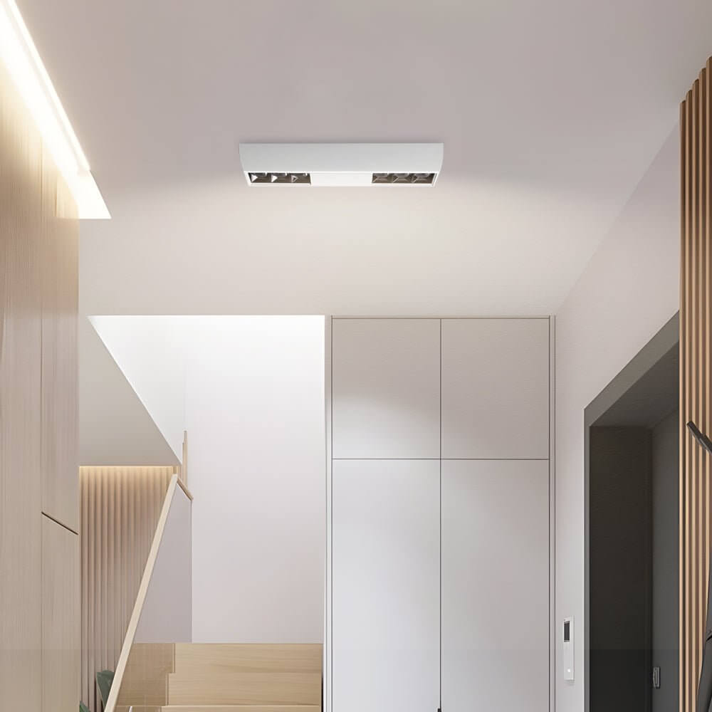 Linear LED Flush Mount Spotlight - Modern Aluminum Ceiling Light
