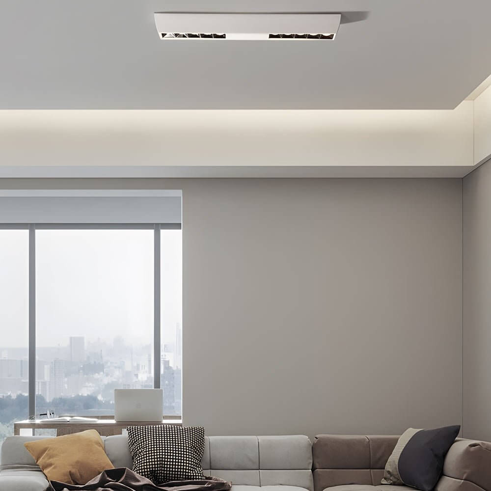 Linear LED Flush Mount Spotlight - Modern Aluminum Ceiling Light